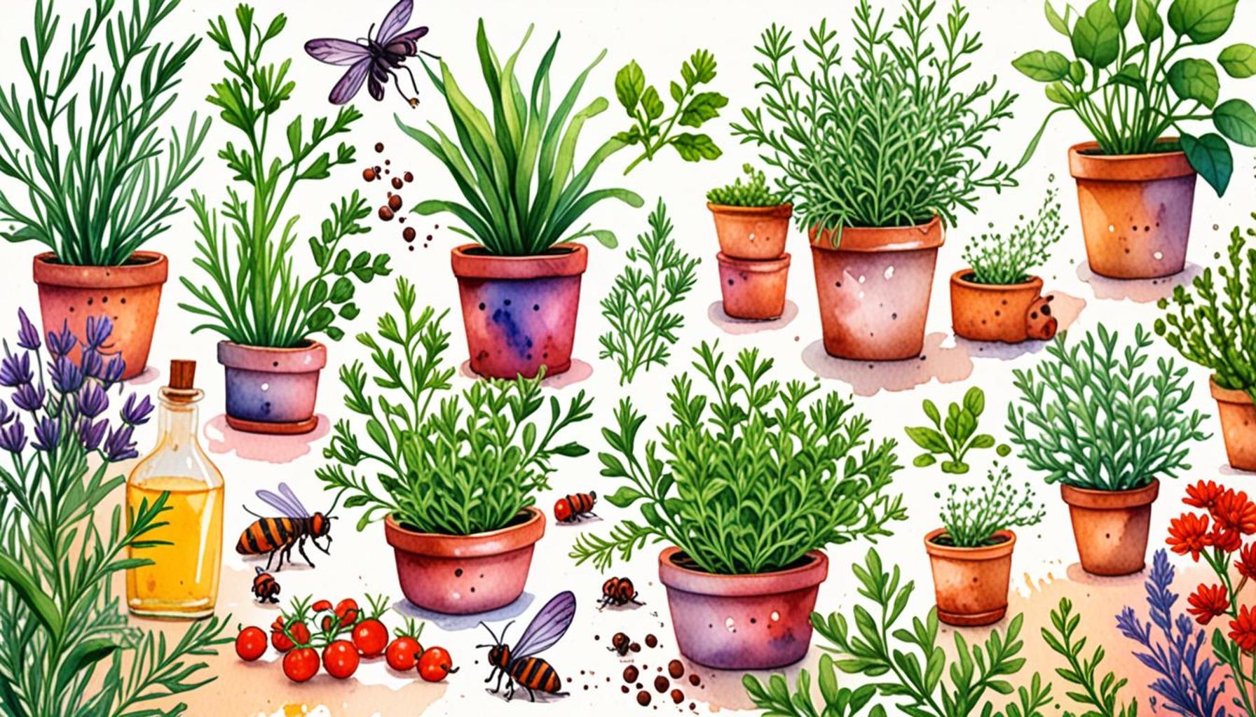 Cultivation of Aromatic Herbs as Natural Pest Repellents